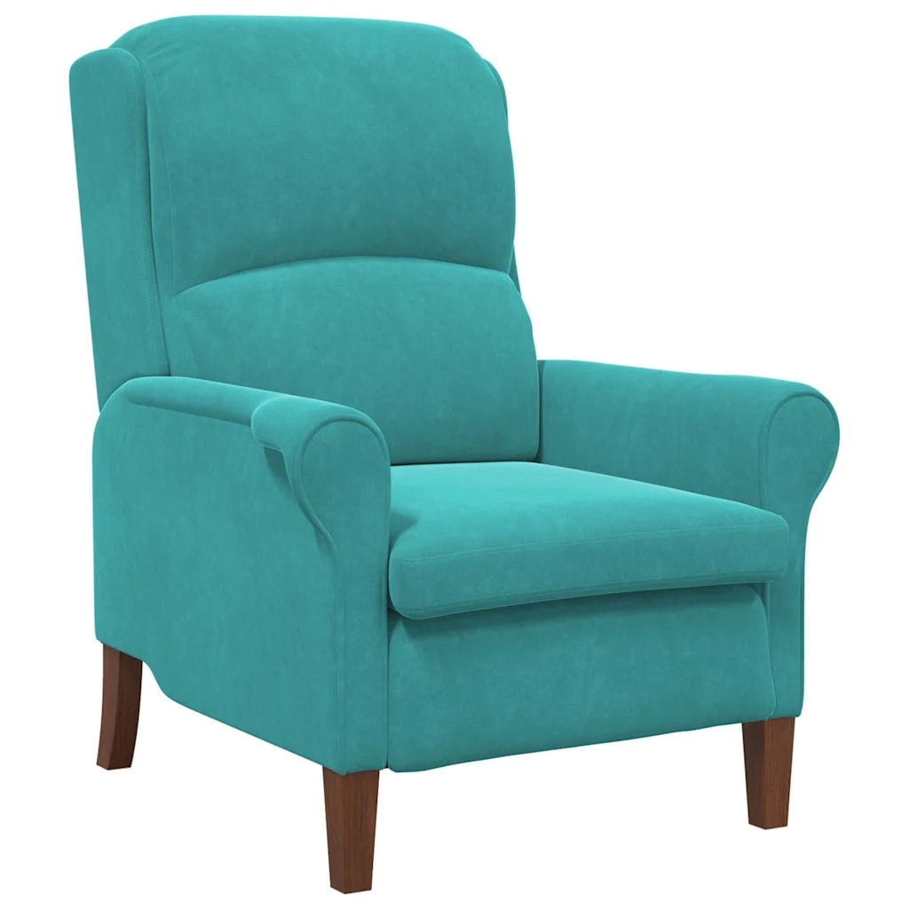 Divano Sedia-Poltrona Turchese Velluto 961661