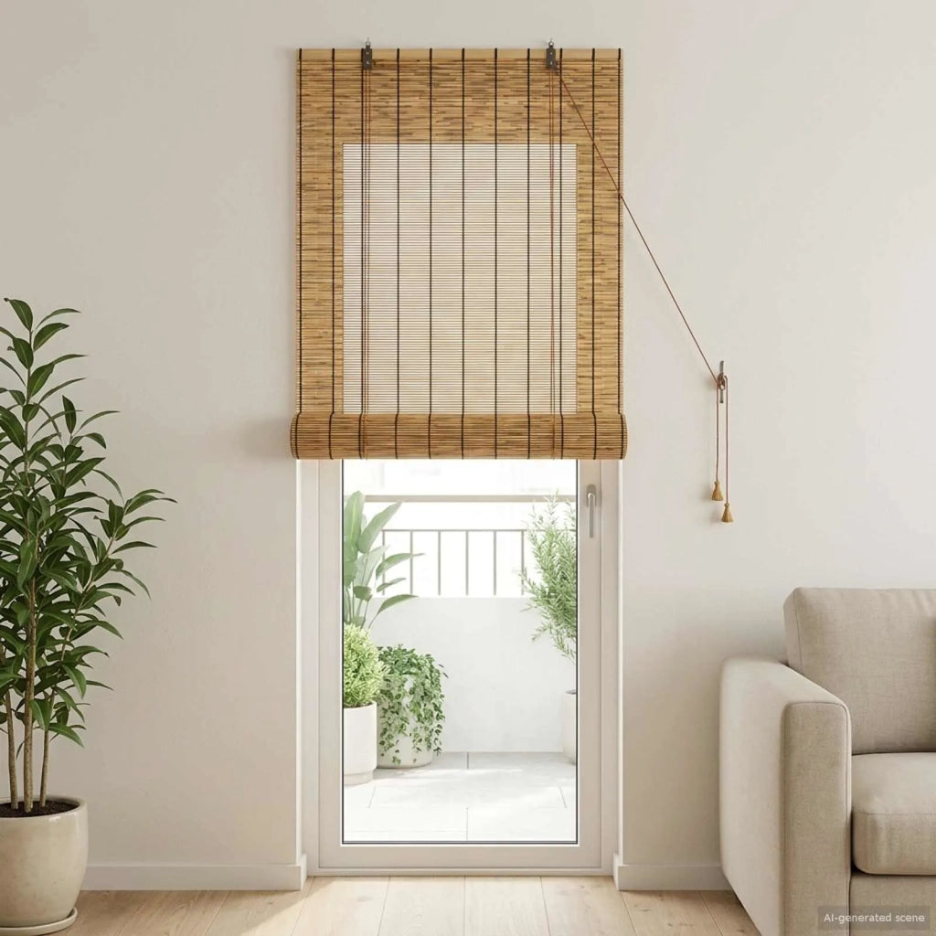 Tenda a rullo Marrone 100 x 220 cm Giunco 42034660