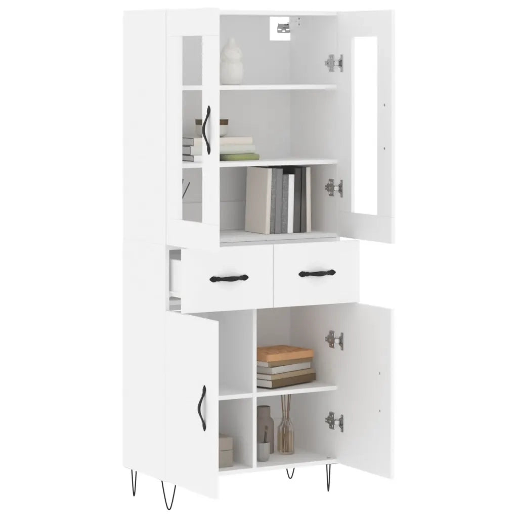 Credenza Bianca 69,5x34x180 cm in Legno Multistrato 3198561