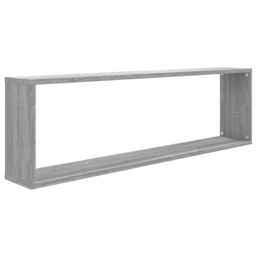 Mensole Cubo Muro 4pz Grigio Sonoma 100x15x30 Legno Multistrato 815910