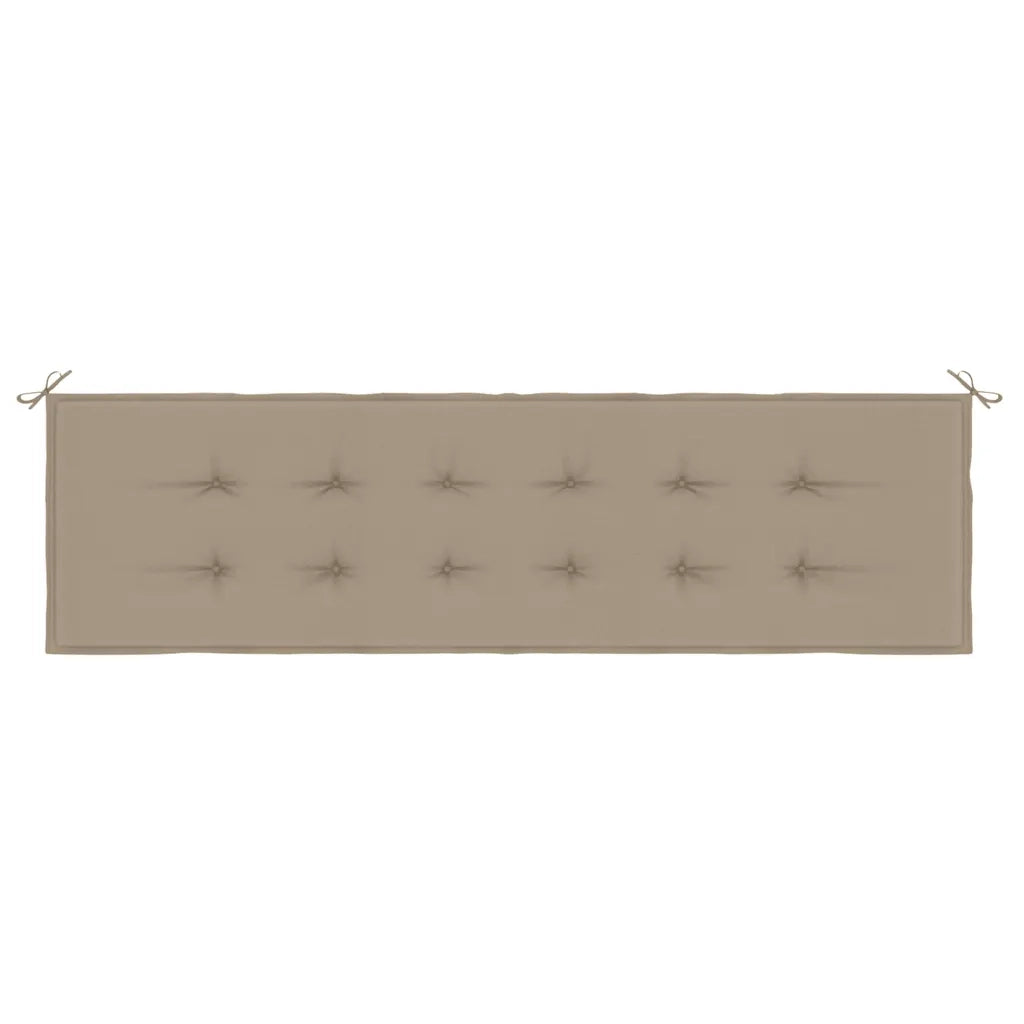 Cuscino per Panca Tortora 180x50x4 cm in Tessuto Oxford 47624