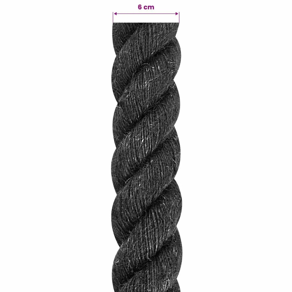 Corda di Juta 60 Nero 100% juta Tossa 42011644