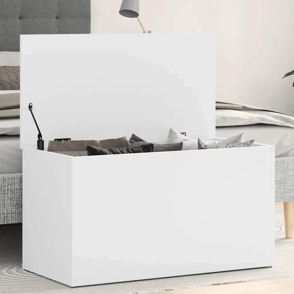 Cassapanca Bianca 84x42x46 cm in Legno Ingegnerizzato CFW1233264