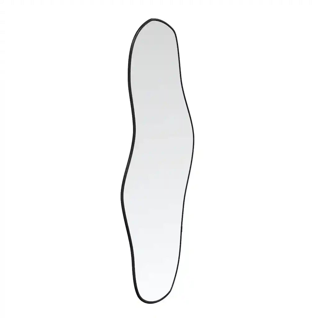 Specchio da Parete Nero 100x45 cm 348268