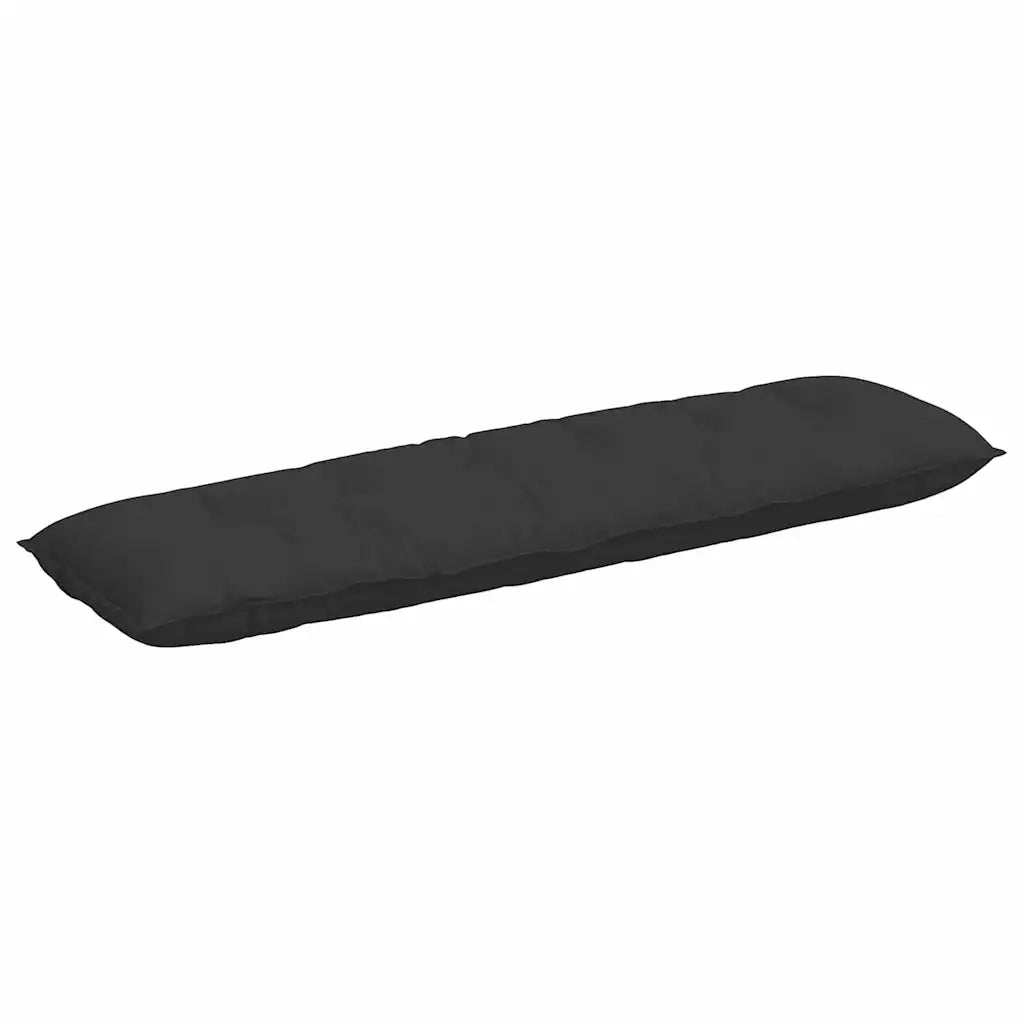 Cuscino per Schiena Nero 180 x 50 cm Tessuto in Microfibra 42014948