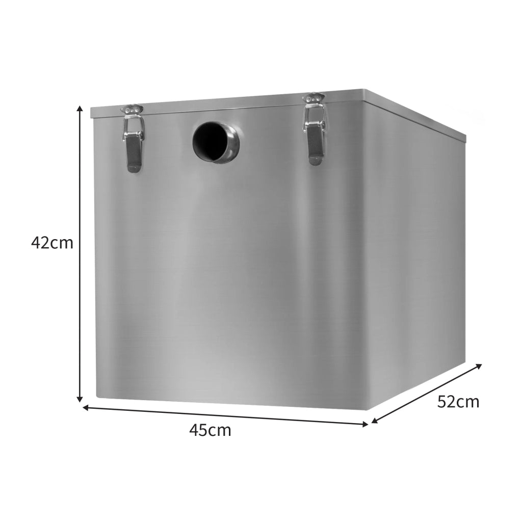 Trappola per Grassi 96L Acciaio Inox Separatore Olio Ristorante