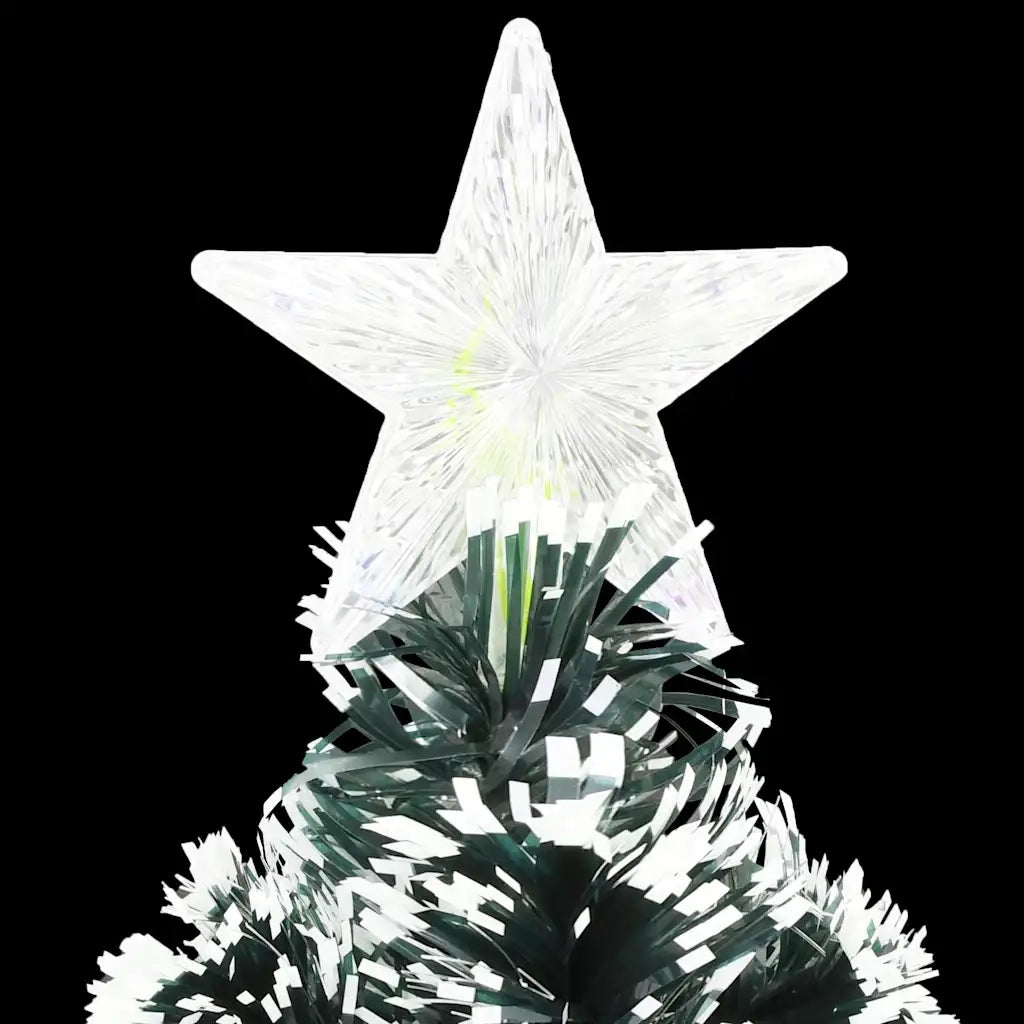 Albero di Natale Preilluminato con Supporto e LED 240 cm Fibra Ottica 284299