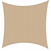 Vela ombreggiante tessuto quadro sabbia cm 300x300x300