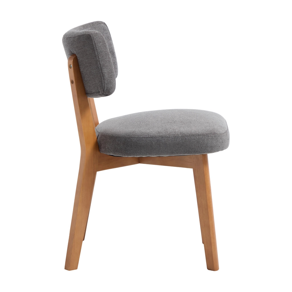 Sedie da Pranzo Set 2 Pezzi ¨C Xylo ¨C Gambe Legno Massello, Seduta Imbottita Tessuto
