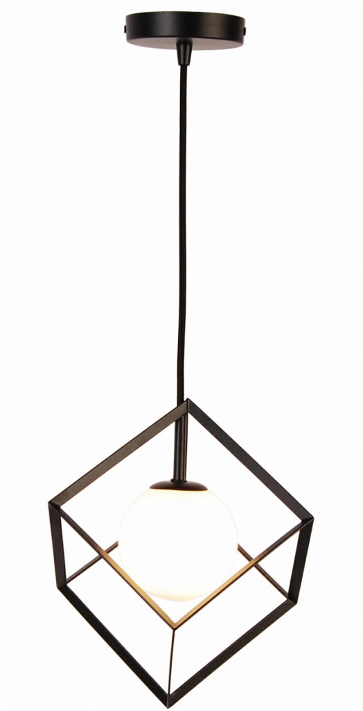 Lampada a sospensione Candellux Weert G9 nero Ø15 vetro