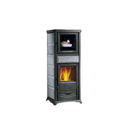 Termostufa a Legna con Forno Termorossella Dsa 4.0 Pietra Naturale  Nordica