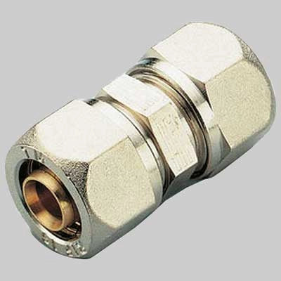 RACCORDO A COMPRESSIONE DIRITTO DOPPIO TIEMME  14 x 14     TIEMME
