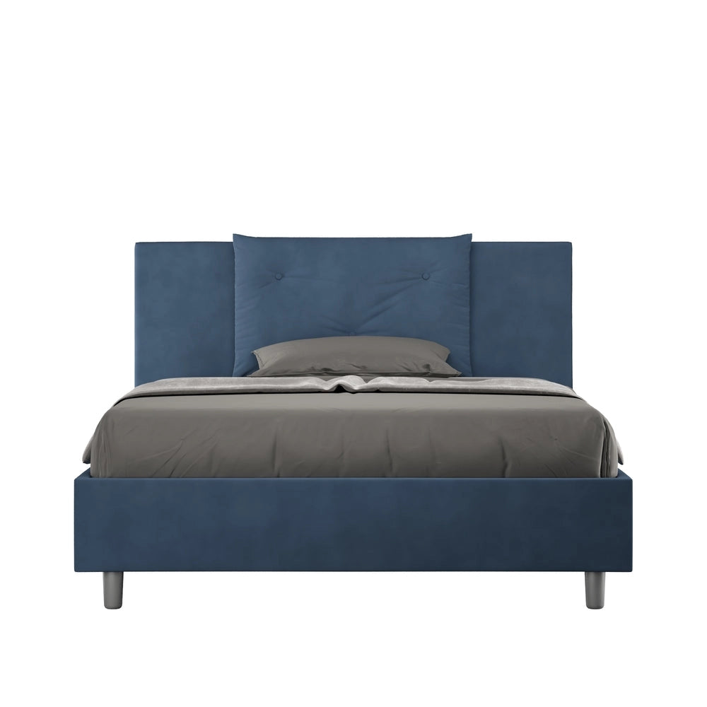 Letto Matrimoniale Extra Large 200x210 cm con Rete Appia Blu