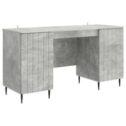 Scrivania con lo scaffale Grigio Cemento 142,5 x 50 x 75 cm