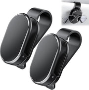 Doppio kit per regolatore di occhiali da sole per auto, clip per occhiali da sole per auto semplice, regolatore universale per occhiali da auto, compatibile con la maggior parte degli occhiali e delle occhiali da sole