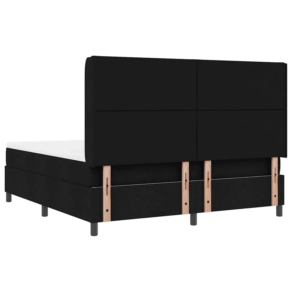 Letto a molle con materasso Nero 180 x 200 cm Tessuto 3343583