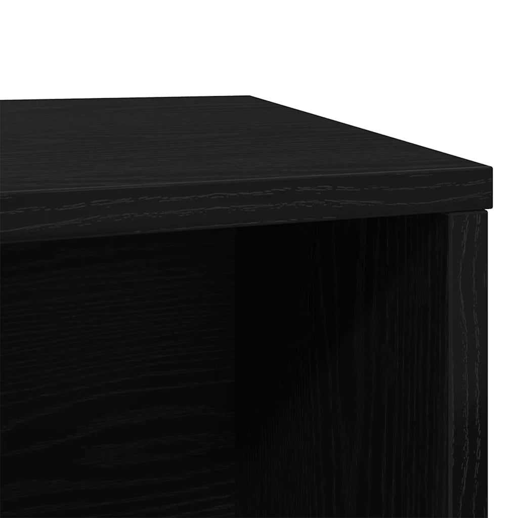 vidaXL Recinto Lettiera per Gatti Rovere Nero 80x50x45 cm Truciolato
