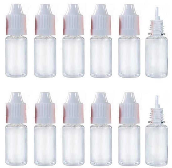 Kit di dosatori 50 pezzi 10 ml - Boccette in plastica libere da residui - Apparecchio per dosaggio - Imbustabile - Senza residui - Formato portatile - Rifornimento preciso - Dosatore