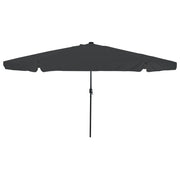 Parasol da Giardino  con Luci a LED Ã¸395x245 cm Antracite