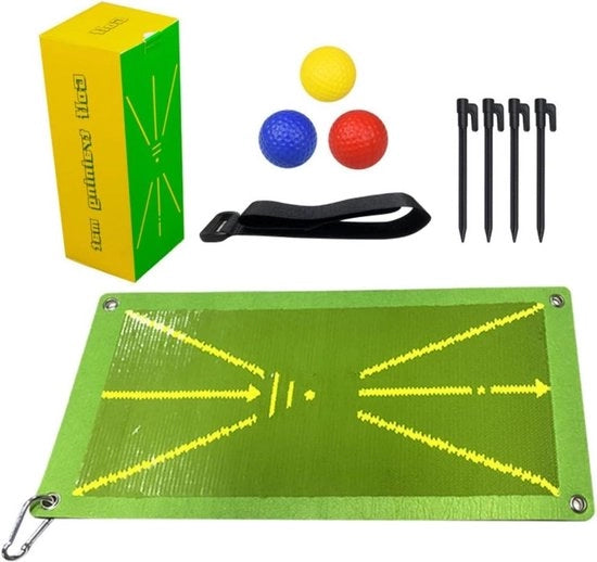 Matrice di allenamento portatile per il training del swing - aiuto di allenamento al golf - 49 × 24 cm matrice di allenamento per il putting