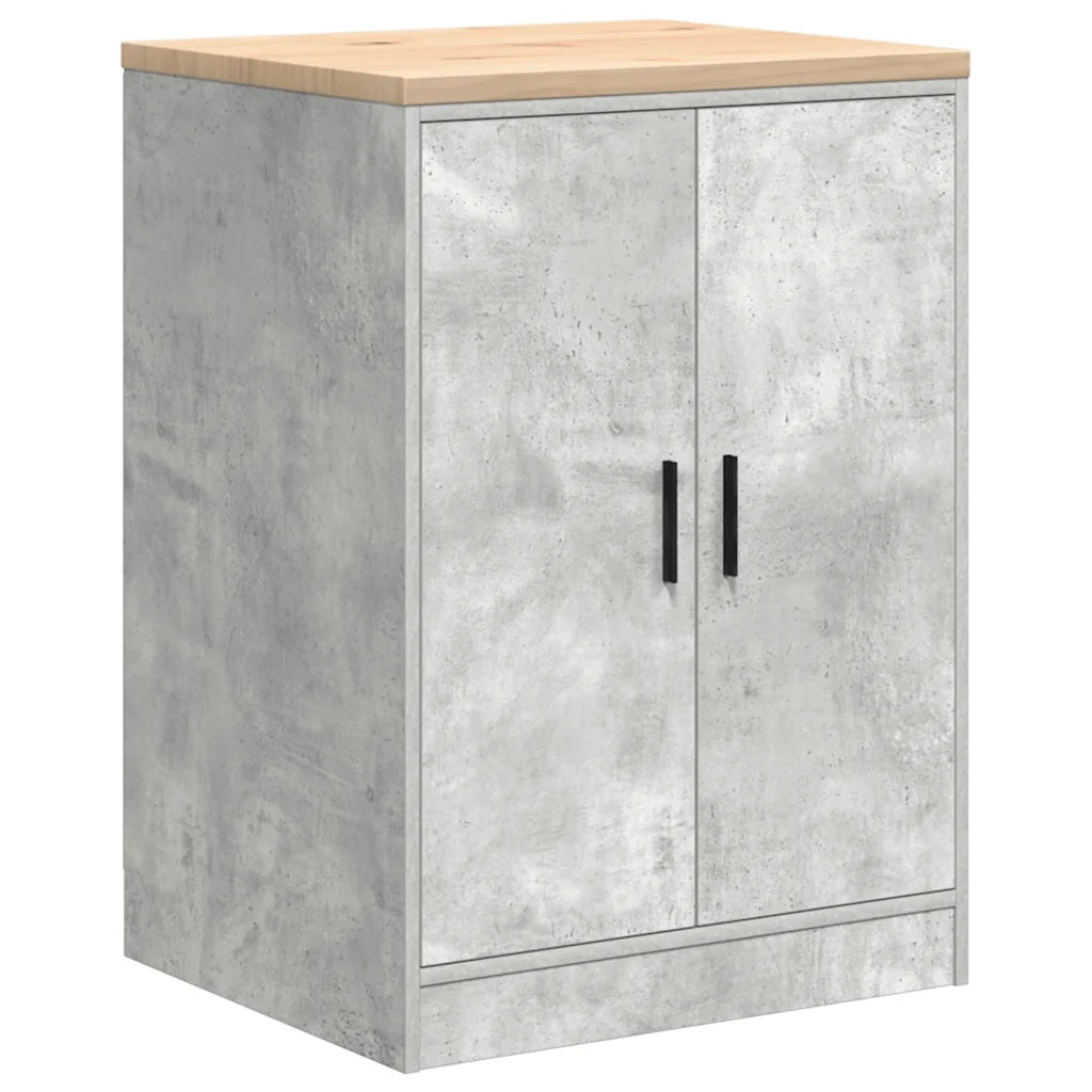 Armadi da Garage 2 pz Grigio Cemento in Legno Multistrato CFW7630172