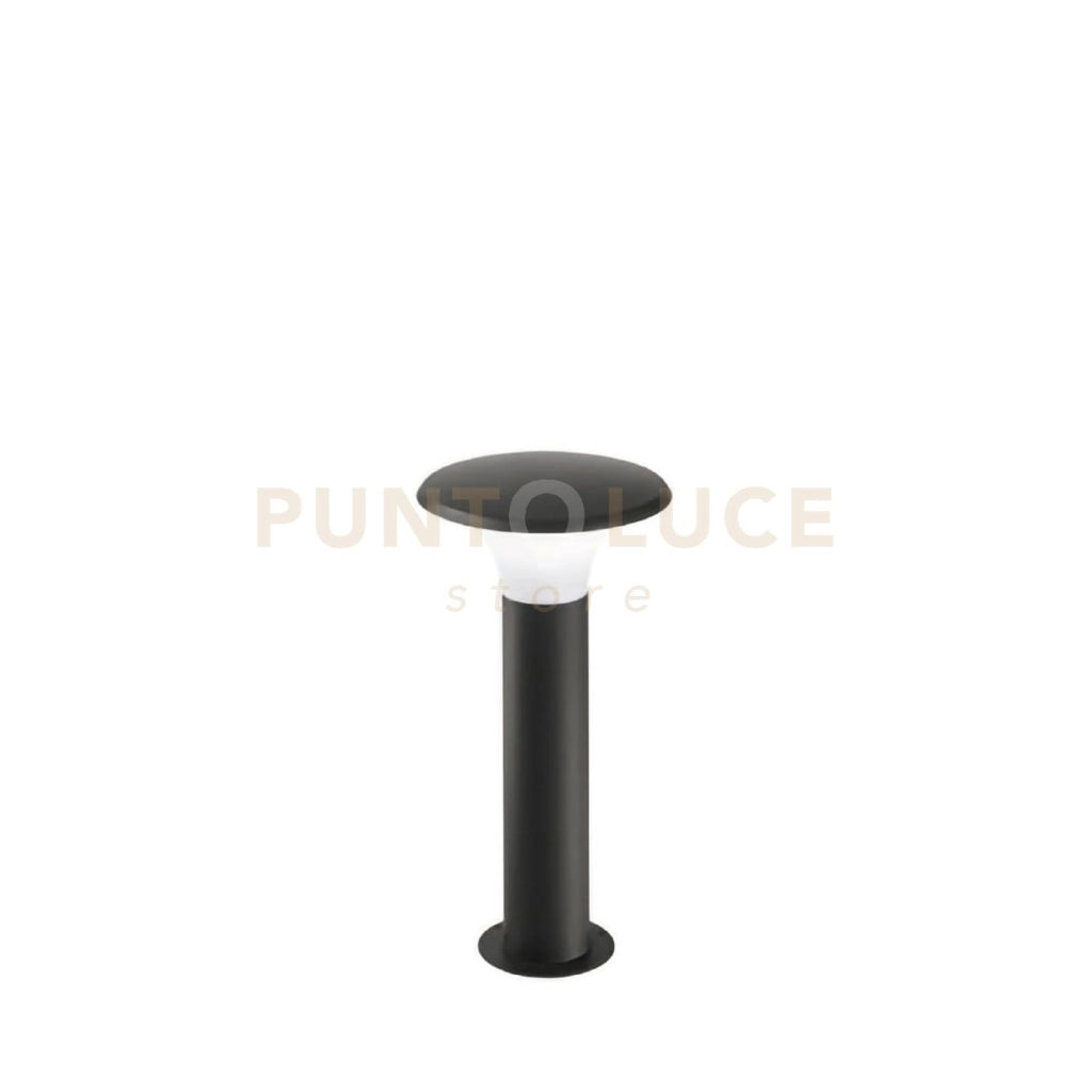 GES511- PALETTO IN ALLUMINIO GRIGIO ANTRACITE 1 LUCE ATTACCO E27 IP44 H.50CM