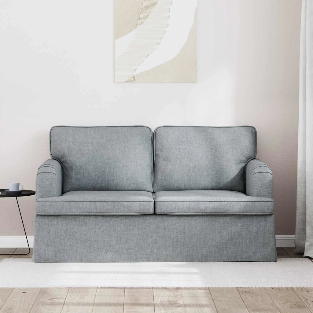 Divano Grigio chiaro 144 x 80 x 85 cm Tessuto 42024483