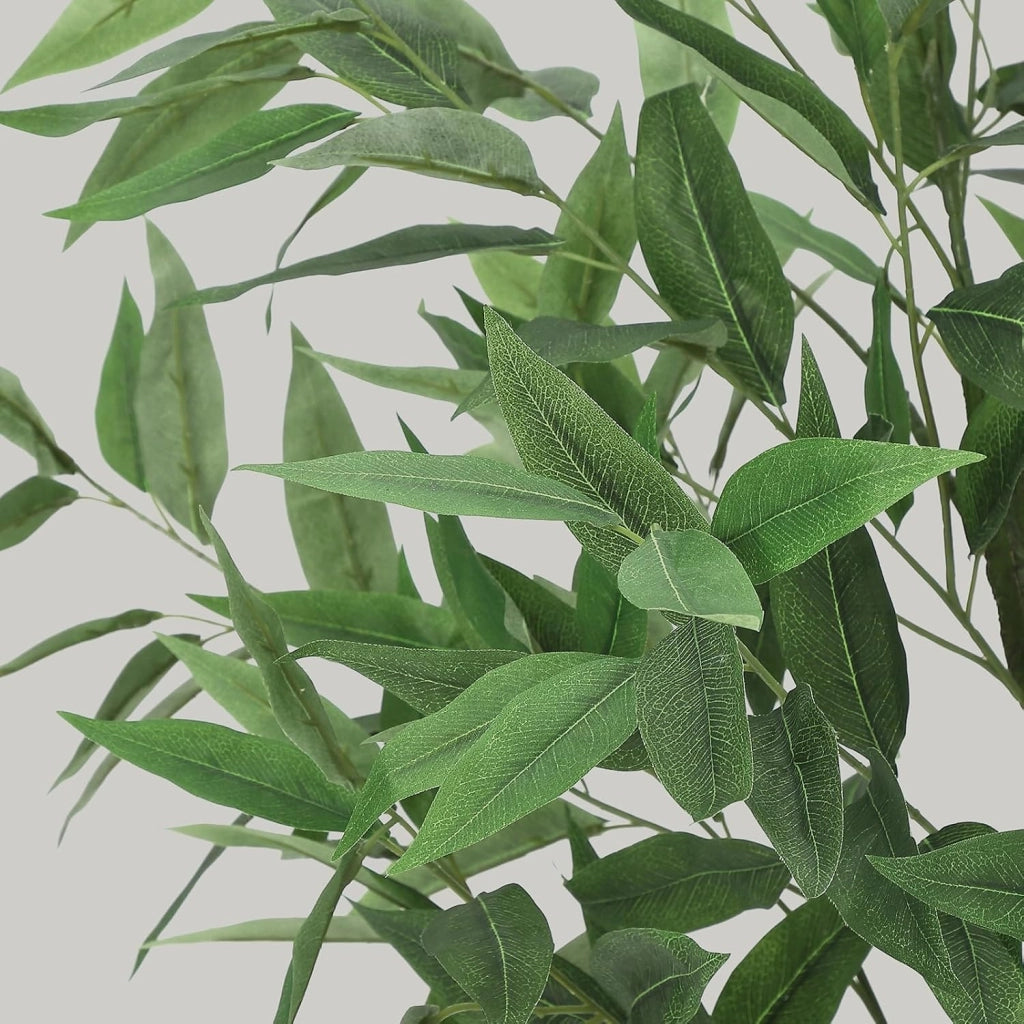Eucalipto Artificiale 150 cm Albero Finto in Vaso per Casa Ufficio e Giardino