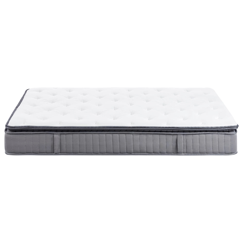 Materasso a molle insacchettate EU misura matrimoniale 140 x 200 cm con imbottitura in memory foam rinfrescante rivestimento rimovibile 3 piedi dura rigidità design moderno trapuntato