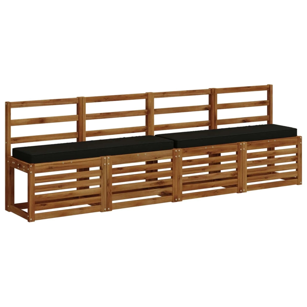 Cuscino per Panchina a 1 Pezzo VUGHT 100% Poliestere Nero 950602
