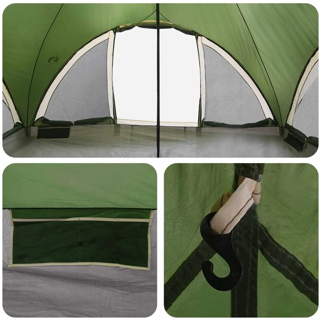 Tenda Tipi con tetto Verde 18 Persone Poliestere e Acciaio 42028619