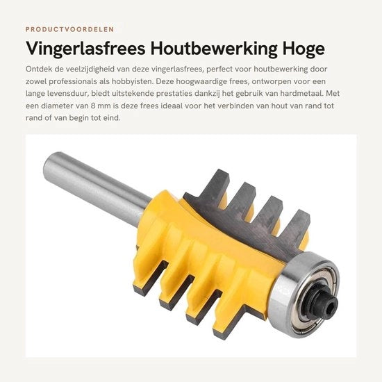 Frees per lavorazione del legno - Resistente alla ruggine - Alta resistenza al taglio - Diametro di 8 mm - Utilizzo professionale/hobby