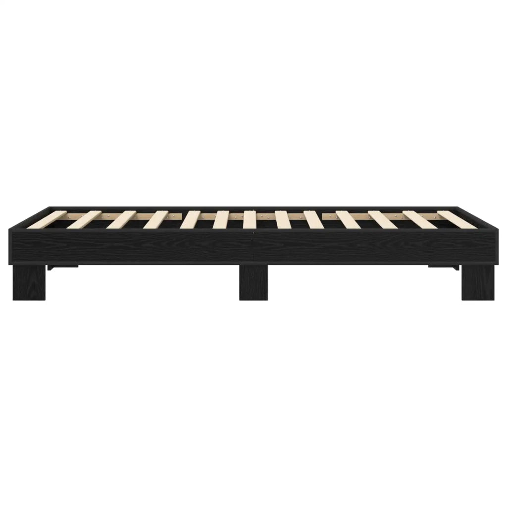 Struttura del letto Rovere Nero 80 x 200 cm 8009134