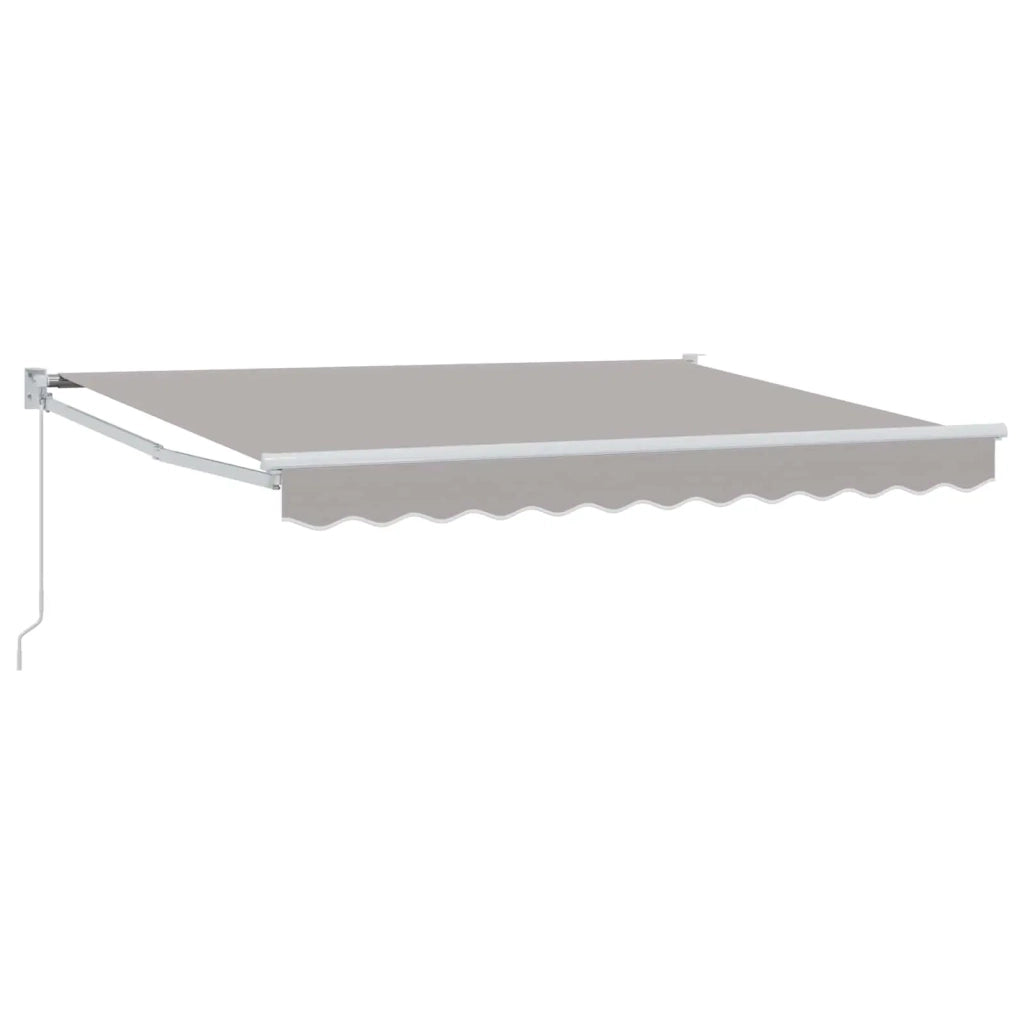 Tenda retrattile-Tenda parasole per balcone Grigio Chiaro 3,5 x 2 m 356365