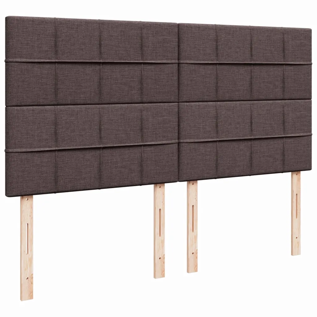 vidaXL Giroletto a Molle con Materasso Marrone Scuro 180x200cm Tessuto