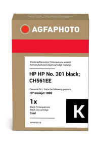 ORIGINAL Agfa Photo Cartuccia d'inchiostro nero APHP301B ~190 Seiten