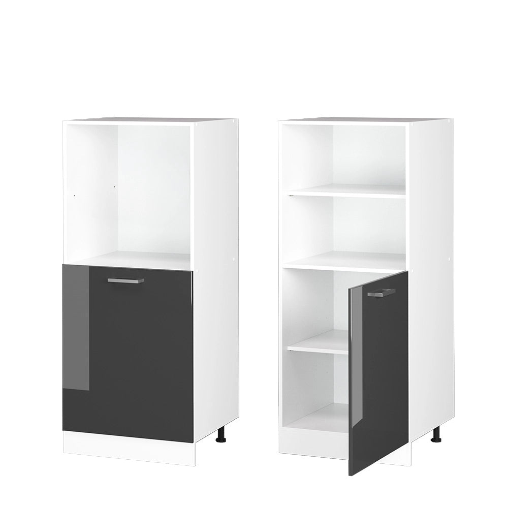 Vicco Mobile per forno da incasso Antracite lucido 60 cm