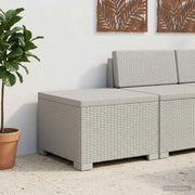 Divano da esterno-Divano da Giardino a 1 Posto Aspetto Rattan PP Bianco 822358
