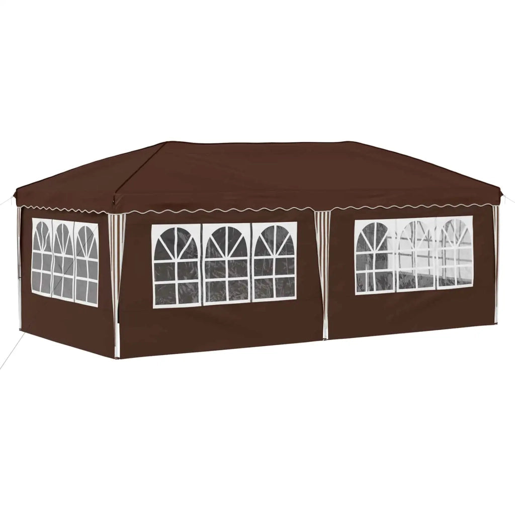Tenda per feste a pop-up 575 x 288 x 245 cm Marrone 42019808