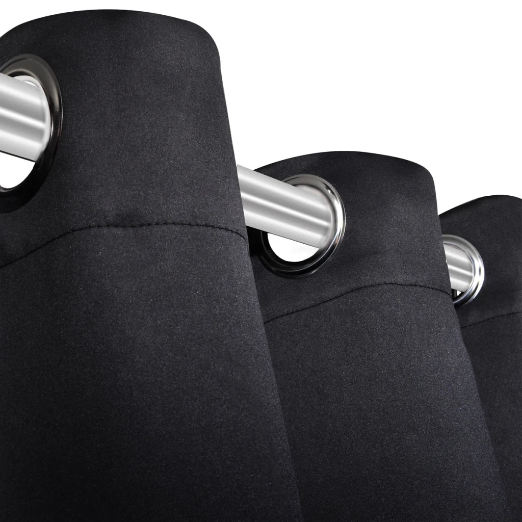 Set di 2 tende oscuranti con occhielli in metallo 135x245cm decorazione per finestra 4002022
