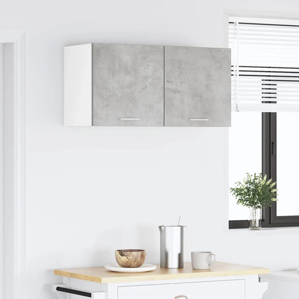 Armadio pensile con porta Grigio cemento 80 x 31 x 40 cm 884181