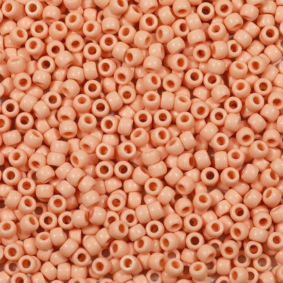 1000 pezzi di perle 6x9mm colorate per la creazione di grandi fori perle acriliche per il ricamo perle lichtoranje per collane bracciali gioielli (lichtoranje)