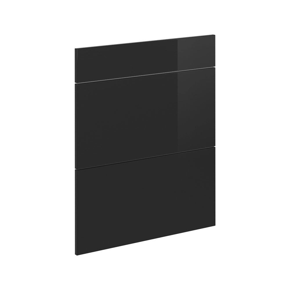 Vicco Frontale cucina Nero lucido 59.6 x 70.4 cm frontale del mobile per mobile base con cassetti