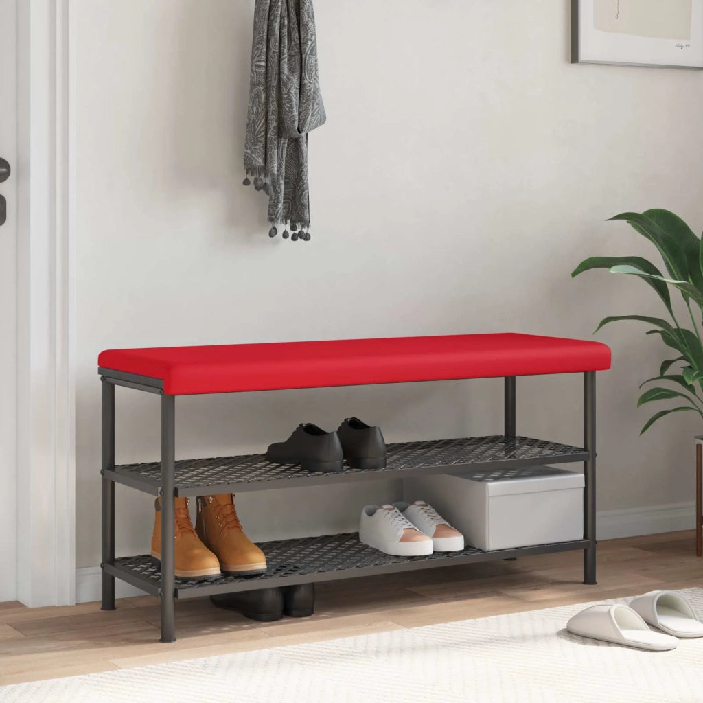 Cuscino per panchina Similpelle Rosso Profondità 35 cm 42043346