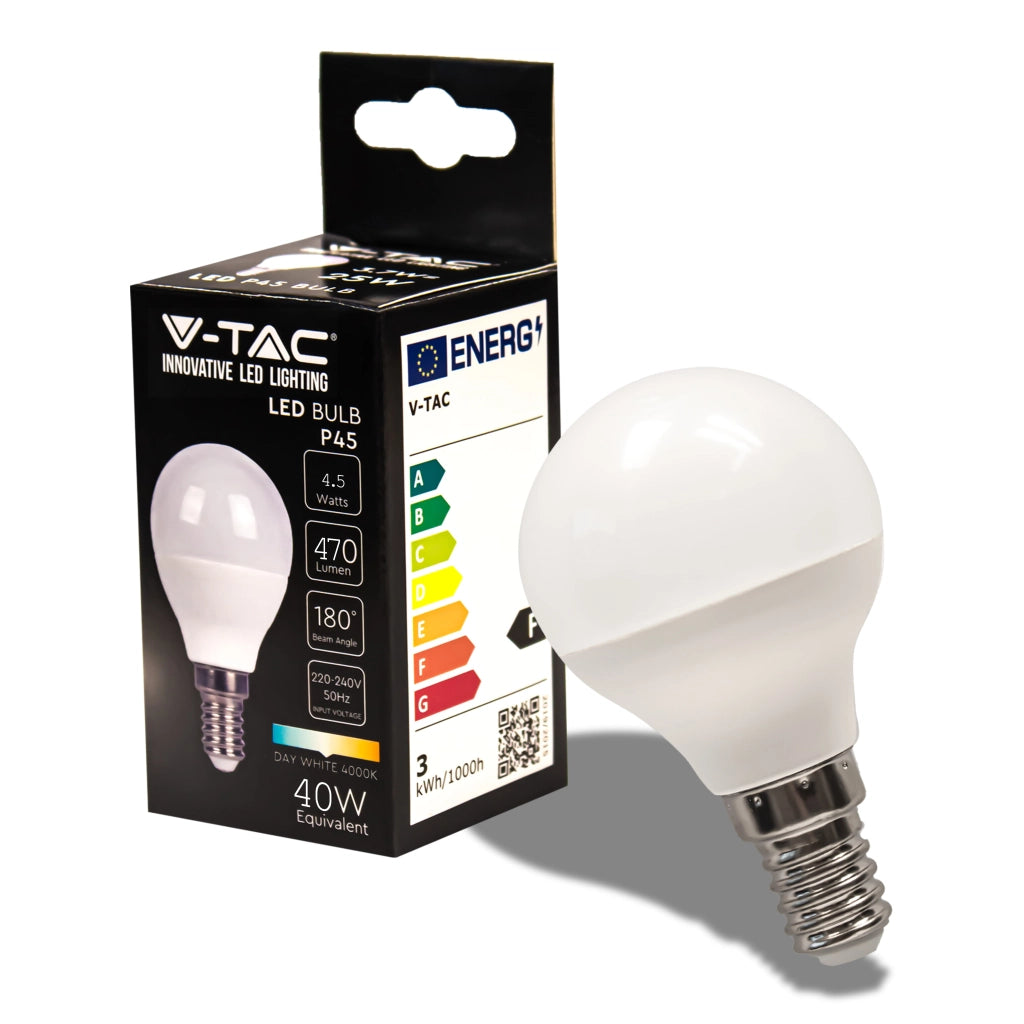 Bulbo LED - 4,5 W E14 P45 4000K