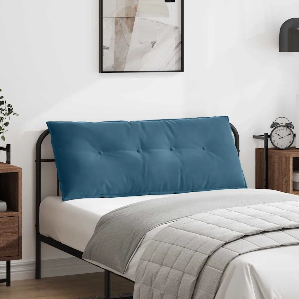 Cuscino per Schiena | Cuscino dorsale Blu 120 x 50 cm Tessuto in Cords