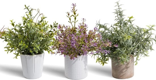 3 pezzi di piante artificiali, piante artificiali per decorazione di camera, piante artificiali in plastica per camera da letto, bagno, cucina, decorazione di interno