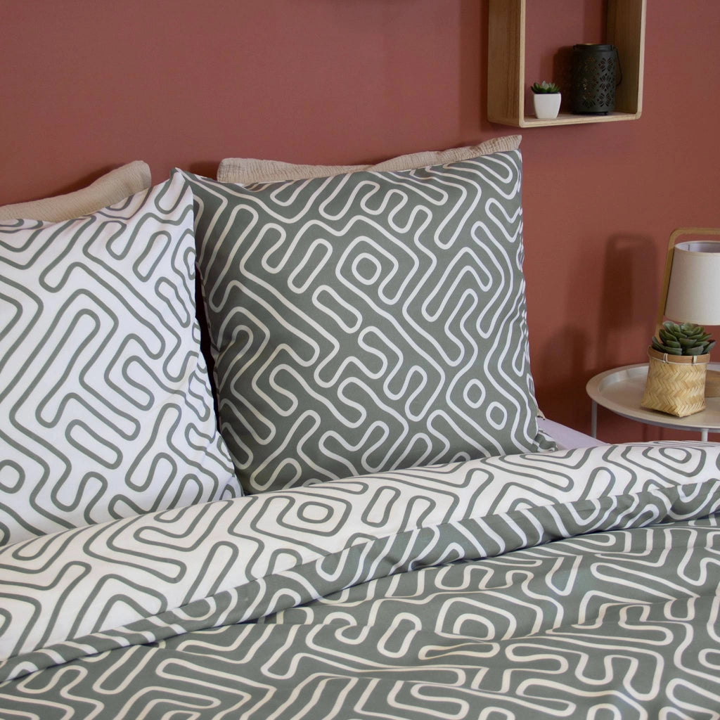 Set di biancheria da letto in microfibra reversibile per 2 posti