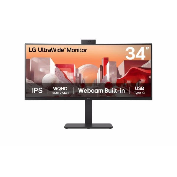 Lg 34ba85qe-b monitor pc 86,4 cm (34") 3440 x 1440 pixel wide quad hd lcd nero - 34BA85QE-B.AEU