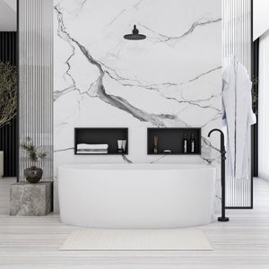 Mensola Bagno 30x45 Black Mat